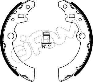 Cifam 153-404 - Bremžu loku komplekts www.autospares.lv