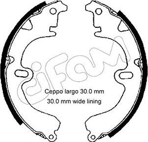 Cifam 153-419 - Brake Shoe Set www.autospares.lv