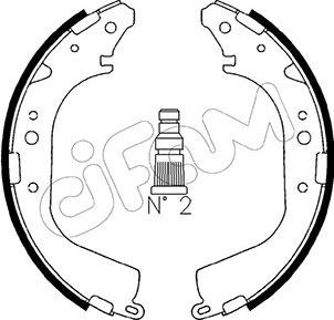 Cifam 153-415 - Bremžu loku komplekts www.autospares.lv