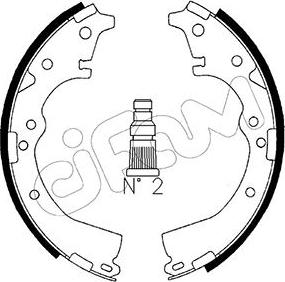 Cifam 153-416 - Brake Shoe Set www.autospares.lv