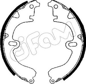 Cifam 153-417 - Brake Shoe Set www.autospares.lv