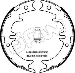 Cifam 153-439 - Bremžu loku kompl., Stāvbremze www.autospares.lv