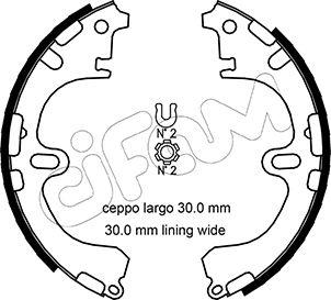 Cifam 153-433 - Brake Shoe Set www.autospares.lv