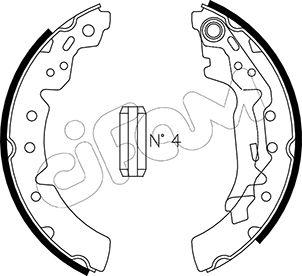 Cifam 153-432 - Bremžu loku komplekts www.autospares.lv