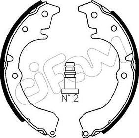 Cifam 153-424 - Bremžu loku komplekts www.autospares.lv