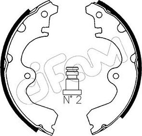 Cifam 153-425 - Brake Shoe Set www.autospares.lv