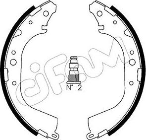 Cifam 153-421 - Brake Shoe Set www.autospares.lv