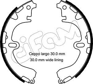 Cifam 153-422 - Brake Shoe Set www.autospares.lv