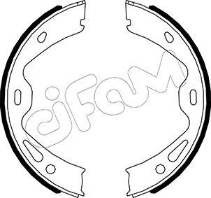 Cifam 153-512 - Brake Shoe Set, parking brake www.autospares.lv