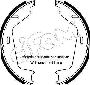 Cifam 153-530 - Bremžu loku kompl., Stāvbremze www.autospares.lv