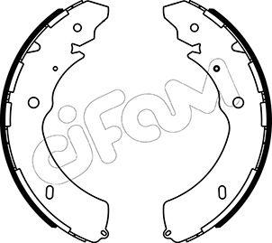 Cifam 153-572 - Bremžu loku komplekts www.autospares.lv