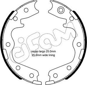 Cifam 153-695 - Bremžu loku kompl., Stāvbremze www.autospares.lv