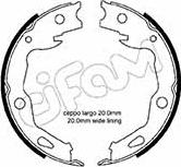 Cifam 153-666 - Bremžu loku kompl., Stāvbremze autospares.lv