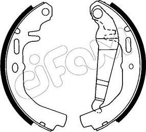 Cifam 153-612 - Bremžu loku komplekts autospares.lv