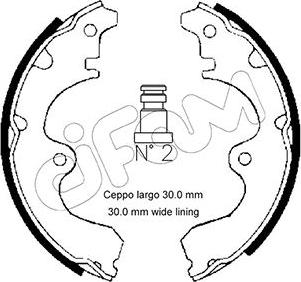 Cifam 153-634 - Brake Shoe Set www.autospares.lv