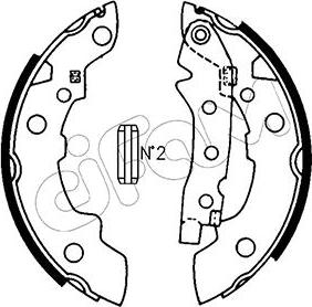 Cifam 153-623 - Brake Shoe Set www.autospares.lv