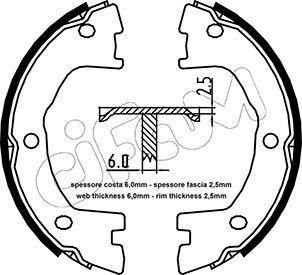 Cifam 153-097 - Bremžu loku kompl., Stāvbremze www.autospares.lv