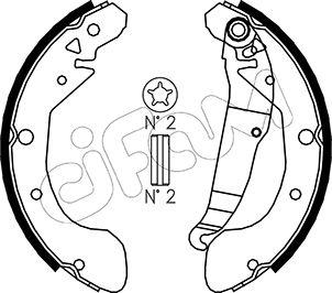 Cifam 153-049 - Bremžu loku komplekts www.autospares.lv