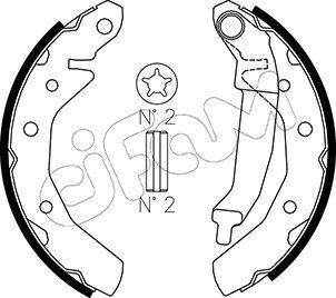 Cifam 153-046 - Bremžu loku komplekts www.autospares.lv