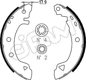 Cifam 153-001 - Bremžu loku komplekts www.autospares.lv