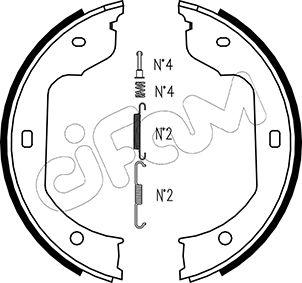 Cifam 153-019K - Bremžu loku kompl., Stāvbremze www.autospares.lv