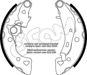 Cifam 153-024Y - Bremžu loku komplekts www.autospares.lv