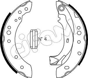 Cifam 153-025 - Brake Shoe Set www.autospares.lv