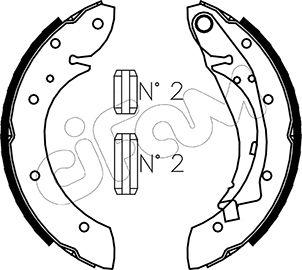 Cifam 153-023 - Brake Shoe Set www.autospares.lv