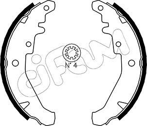 Cifam 153-078 - Bremžu loku komplekts autospares.lv