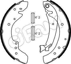 Cifam 153-072 - Bremžu loku komplekts www.autospares.lv