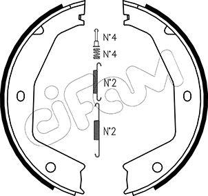 Cifam 153-197K - Bremžu loku kompl., Stāvbremze www.autospares.lv