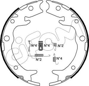 Cifam 153-159K - Bremžu loku kompl., Stāvbremze www.autospares.lv