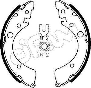 Cifam 153-151 - Bremžu loku komplekts www.autospares.lv