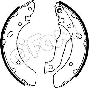 Cifam 153-166 - Brake Shoe Set www.autospares.lv