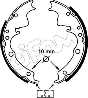 Cifam 153-109 - Bremžu loku komplekts www.autospares.lv