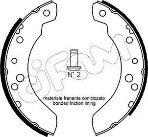 Cifam 153-115 - Bremžu loku komplekts www.autospares.lv