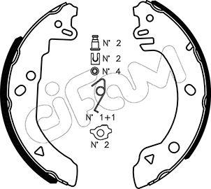 Cifam 153-118K - Bremžu loku komplekts www.autospares.lv