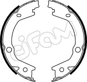 Cifam 153-184 - Brake Shoe Set, parking brake www.autospares.lv