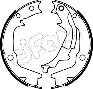 Cifam 153-186 - Brake Shoe Set, parking brake www.autospares.lv