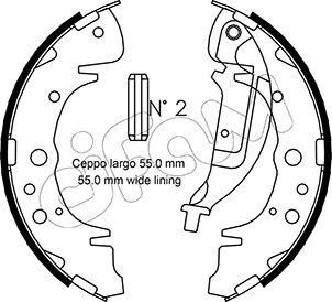 Cifam 153-180 - Brake Shoe Set www.autospares.lv