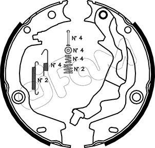 Cifam 153-187K - Bremžu loku kompl., Stāvbremze www.autospares.lv