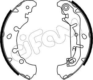 Cifam 153-136 - Brake Shoe Set www.autospares.lv