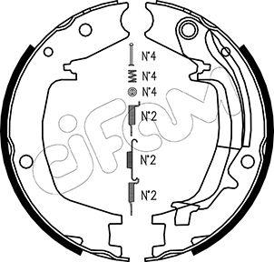 Cifam 153-179K - Bremžu loku kompl., Stāvbremze www.autospares.lv