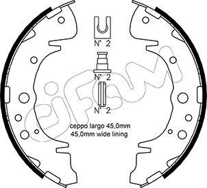 Cifam 153-172 - Brake Shoe Set www.autospares.lv