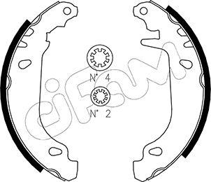 Cifam 153-345 - Bremžu loku komplekts www.autospares.lv