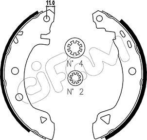 Cifam 153-346 - Bremžu loku komplekts www.autospares.lv