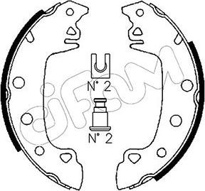 Cifam 153-340 - Brake Shoe Set www.autospares.lv