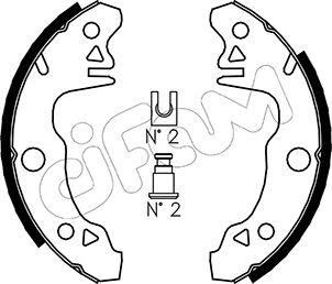 Cifam 153-341 - Bremžu loku komplekts www.autospares.lv