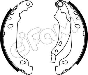 Cifam 153-356 - Brake Shoe Set www.autospares.lv