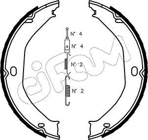 Cifam 153-360K - Bremžu loku kompl., Stāvbremze www.autospares.lv